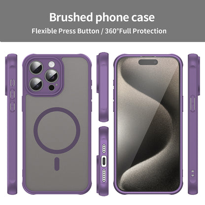 MagSafe futrola za Apple iPhone 15 Pro, Techsuit, HaloFrost II, Ljubičasta