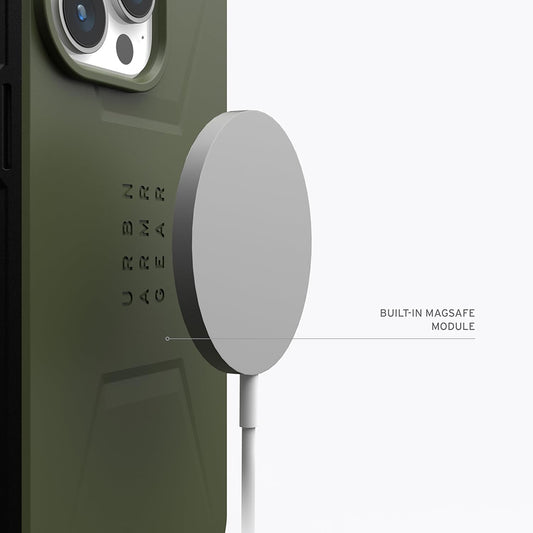 MagSafe maska za Apple iPhone 15 Pro, Urban Armor Gear, Civilian, Zelena