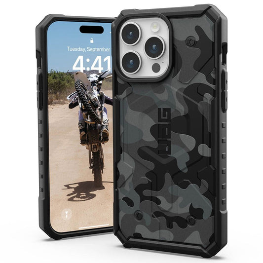 MagSafe maska za Apple iPhone 15 Pro, Urban Armor Gear, Pathfinder SE Midnight Camo, Kamuflaža