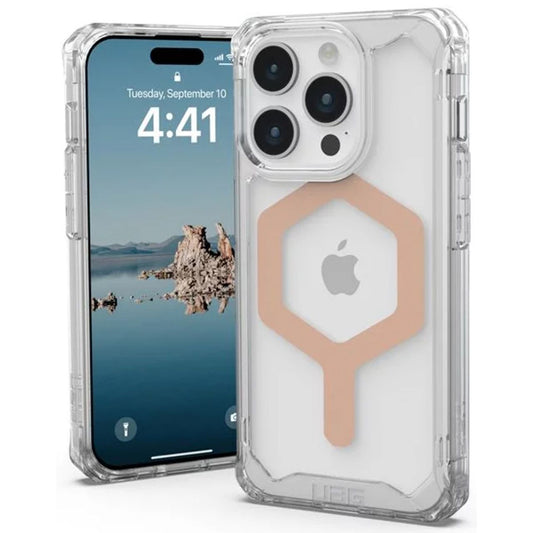 MagSafe maska za Apple iPhone 15 Pro, Urban Armor Gear, Plyo, Ružičasto Zlatna