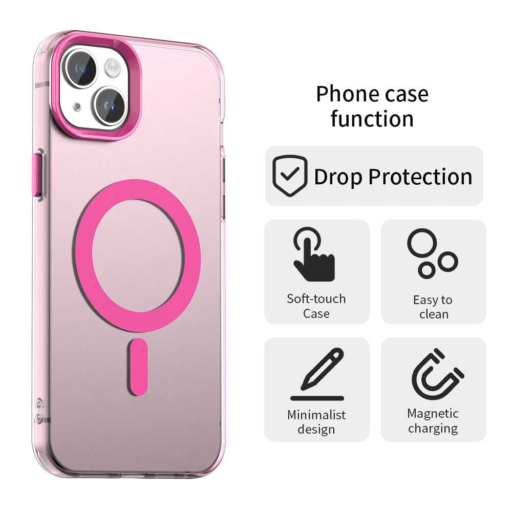 MagSafe futrola za Apple iPhone 15, Techsuit, CandyCase, Roza
