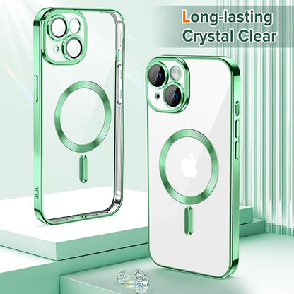 MagSafe futrola za Apple iPhone 15, Techsuit, Luxury Crystal, Svijetlo Zelena