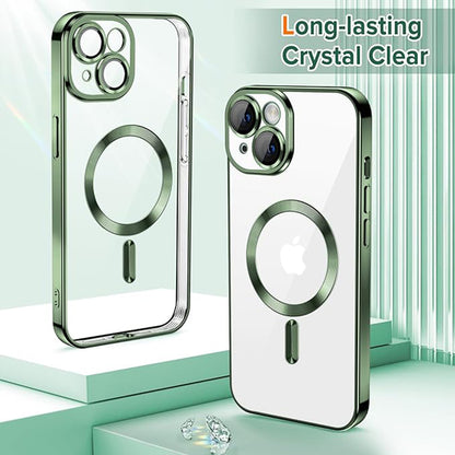 MagSafe futrola za Apple iPhone 15, Techsuit, Luxury Crystal, Tamno Zelena