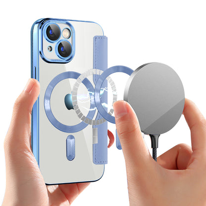 MagSafe futrola za Apple iPhone 15, Techsuit, SmartMag Book, Plava