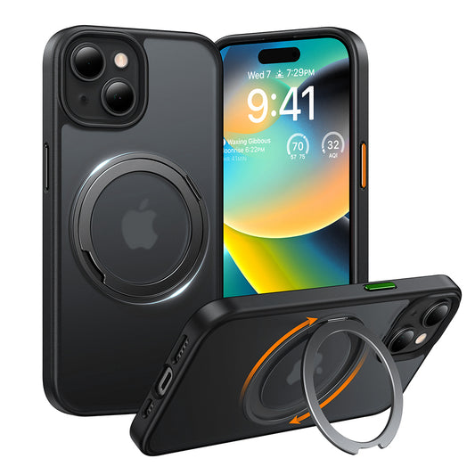 MagSafe futrola za Apple iPhone 15, Torras, Ostand Pro, Crna