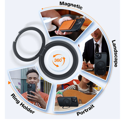 MagSafe futrola za Apple iPhone 15, Torras, Ostand Pro, Crna