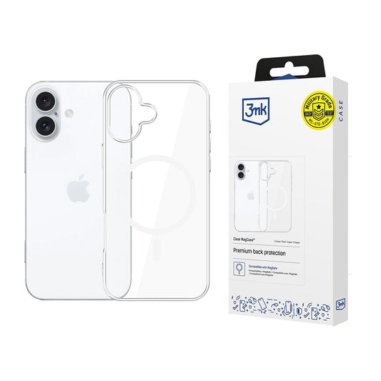 MagSafe futrola za Apple iPhone 16, 3MK, Clear MagCase, Prozirna