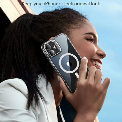 Futrola MagSafe za Apple iPhone 16, ESR, Classic Hybrid Kickstand, Crno Prozirna