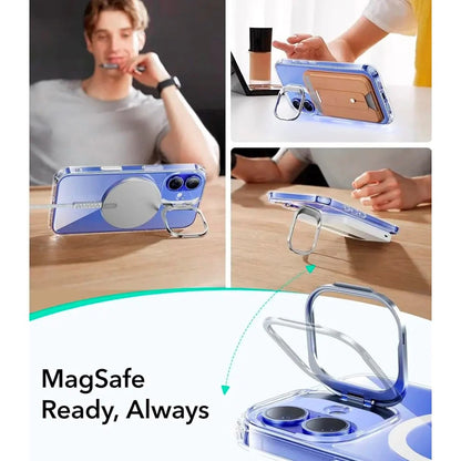 Futrola MagSafe za Apple iPhone 16, ESR, Classic Hybrid Kickstand Slide, Prozirna