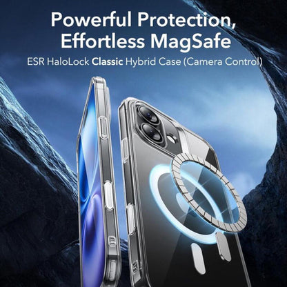 MagSafe futrola za Apple iPhone 16, ESR, Classic Hybrid Slide, Crna Satinirana