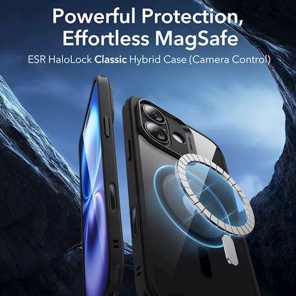 Futrola MagSafe za Apple iPhone 16, ESR, Classic Hybrid Slide, Crno Prozirna