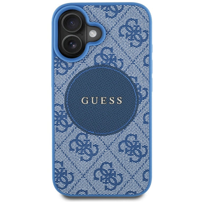 MagSafe futrola za Apple iPhone 16, Guess, 4G Circle Classic Logo, Plava