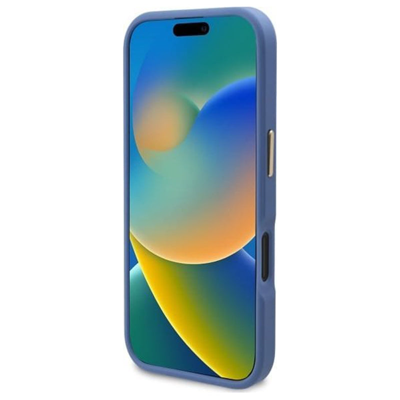 MagSafe futrola za Apple iPhone 16, Guess, 4G Logo Plate, Plava