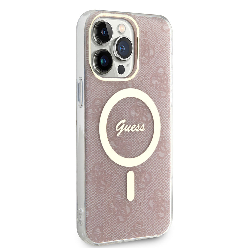 MagSafe futrola za Apple iPhone 16, Guess, IML 4G, Roza