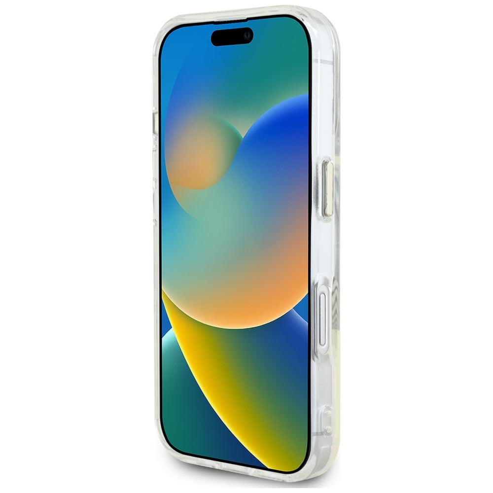 MagSafe futrola za Apple iPhone 16, Guess, IML Metal Colored Circle, Siva