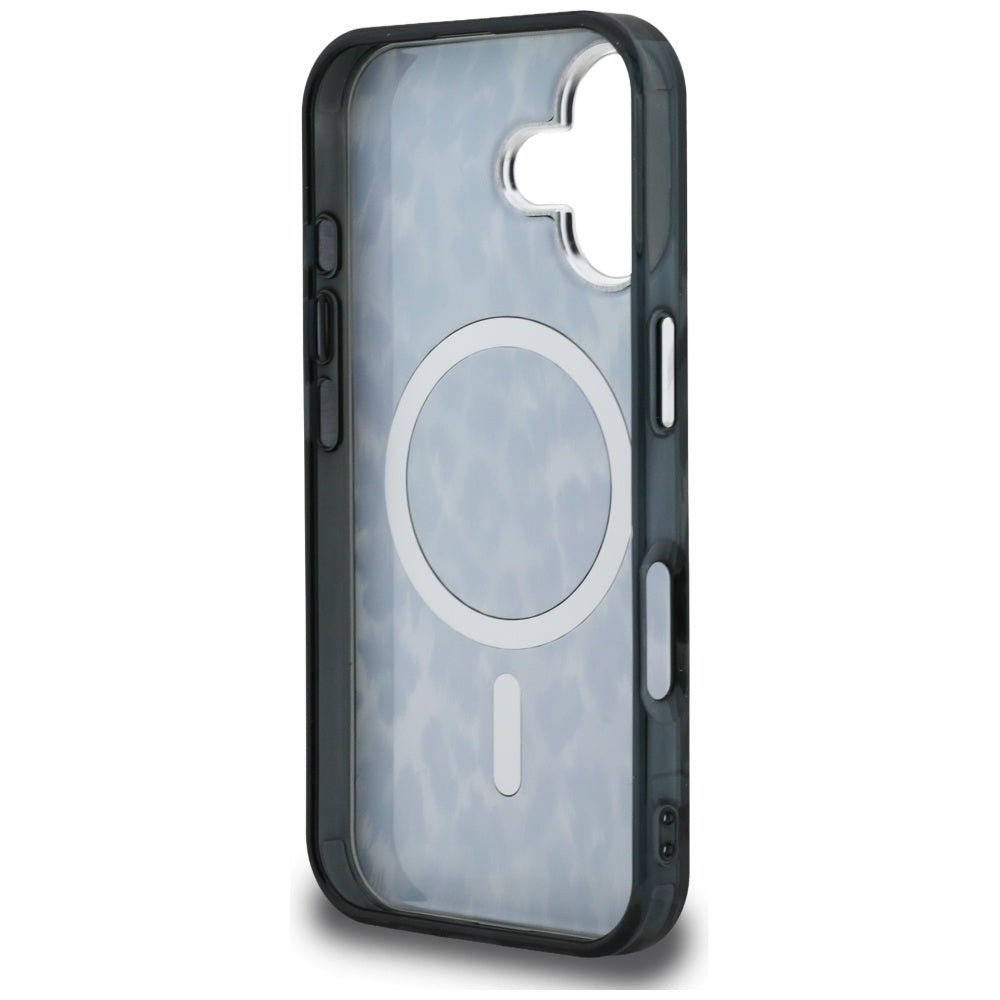 MagSafe futrola za Apple iPhone 16, Karl Lagerfeld, IML Leopard uzorak, Crna