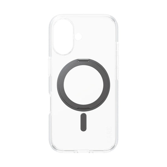 Futrola MagSafe za Apple iPhone 16, PanzerGlass, Care Feature Kickstand, Crna Prozirna
