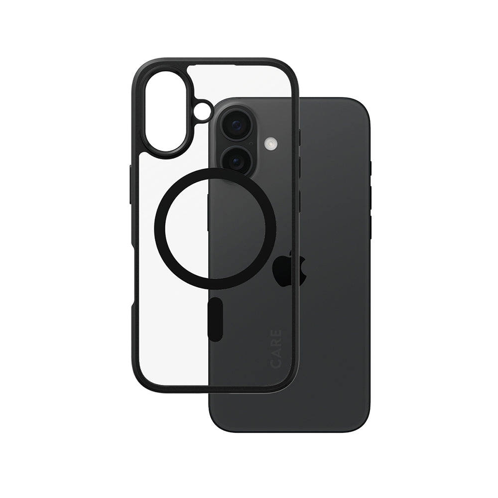 Futrola MagSafe za Apple iPhone 16, PanzerGlass, Care Urban Combat, Crna Prozirna