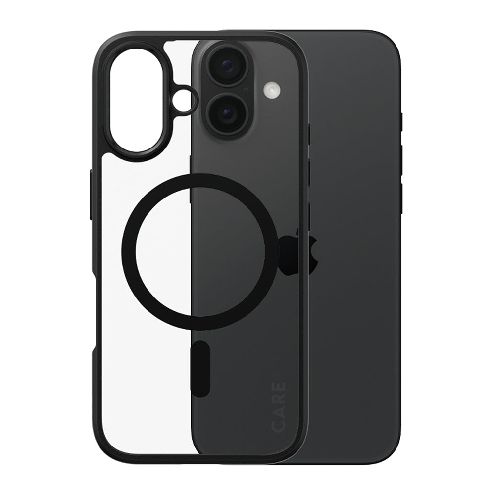 Futrola MagSafe za Apple iPhone 16, PanzerGlass, Care Urban Combat, Crna Prozirna