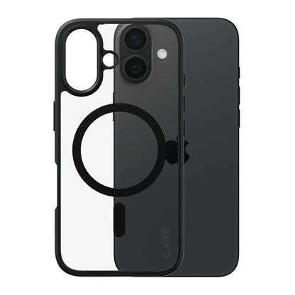 Futrola MagSafe za Apple iPhone 16, PanzerGlass, Care Urban Combat, Crna Prozirna