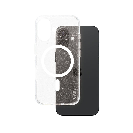 Futrola MagSafe za Apple iPhone 16, PanzerGlass, Care Urban Combat Star Lit, Bijela Prozirna