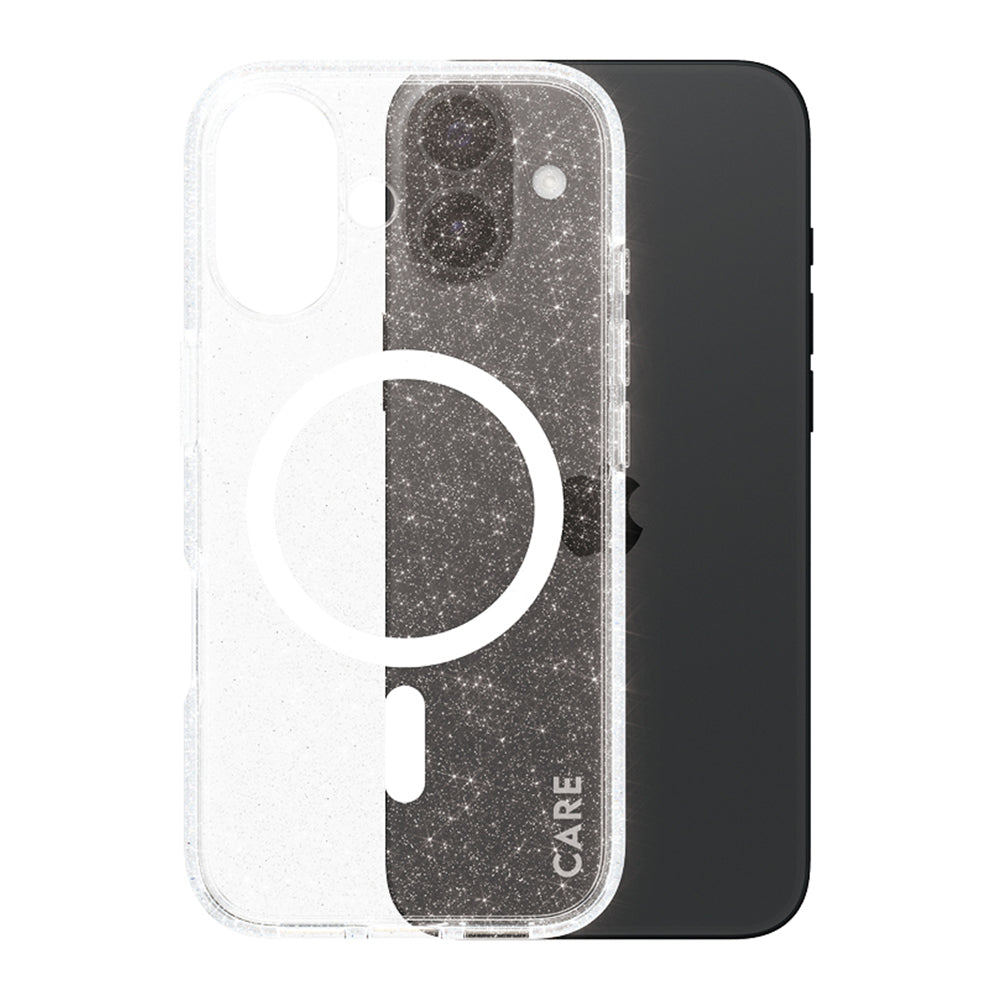Futrola MagSafe za Apple iPhone 16, PanzerGlass, Care Urban Combat Star Lit, Bijela Prozirna