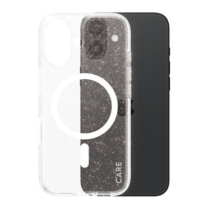Futrola MagSafe za Apple iPhone 16, PanzerGlass, Care Urban Combat Star Lit, Bijela Prozirna