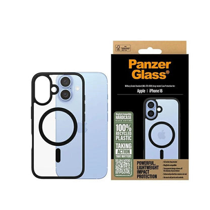 MagSafe futrola za Apple iPhone 16, PanzerGlass, Frame, Crna prozirnost