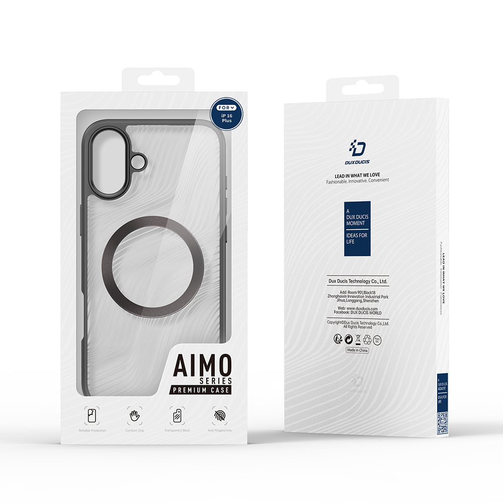 MagSafe futrola za Apple iPhone 16 Plus, DUX DUCIS, Aimo, Crna