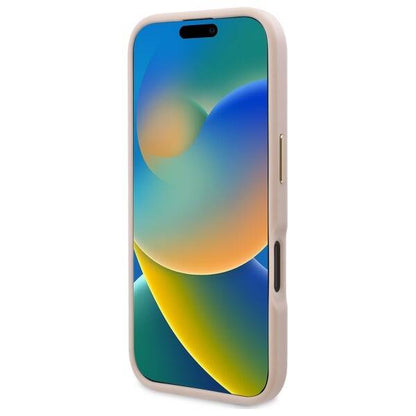 MagSafe futrola za Apple iPhone 16 Plus, Guess, 4G Logo Plate, Roza