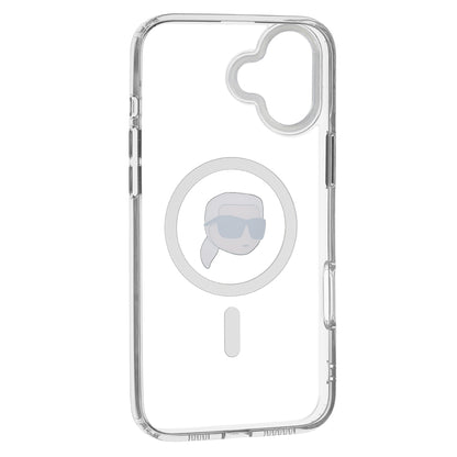 Futrola MagSafe za Apple iPhone 16 Plus, Karl Lagerfeld, IML Karl's Head, Bijela
