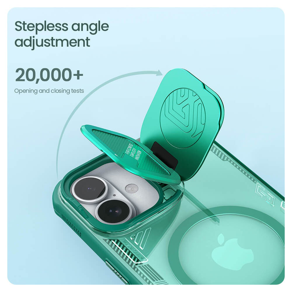 MagSafe futrola za Apple iPhone 16 Plus, Nillkin, Iceblade Prop (bez izreza za kameru), Zelena