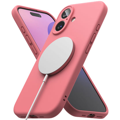 MagSafe maska za Apple iPhone 16 Plus, Ringke, Silikonska, Roza