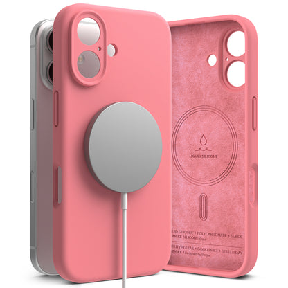 MagSafe maska za Apple iPhone 16 Plus, Ringke, Silikonska, Roza