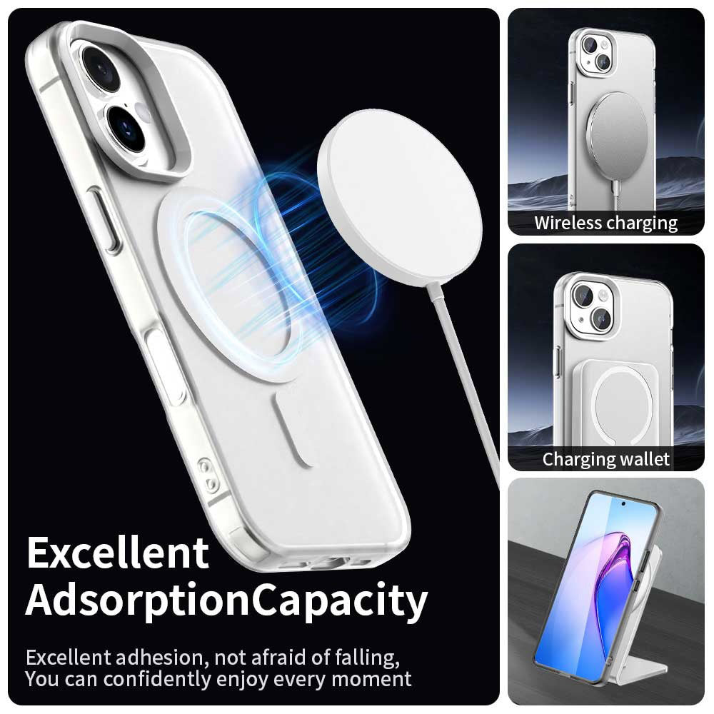 MagSafe futrola za Apple iPhone 16 Plus, Techsuit, CandyCase, Bijela