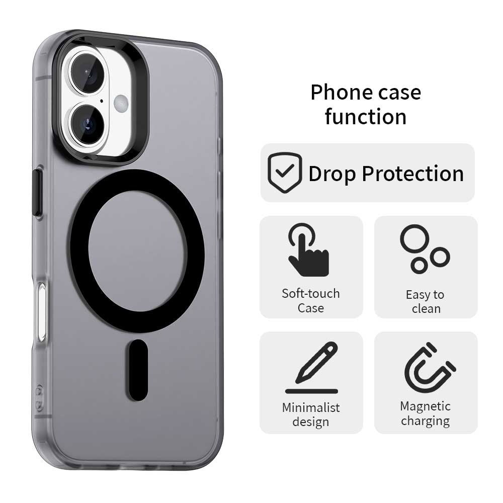 MagSafe futrola za Apple iPhone 16 Plus, Techsuit, CandyCase, Crna