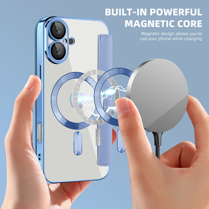 MagSafe futrola za Apple iPhone 16 Plus, Techsuit, SmartMag Book, Plava