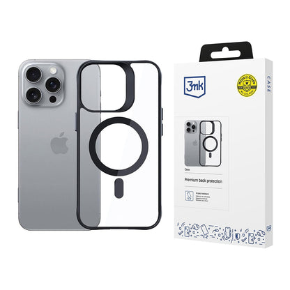 MagSafe futrola za Apple iPhone 16 Pro, 3MK, Satin Armor, Prozirna