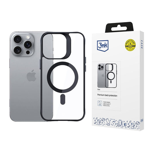 MagSafe futrola za Apple iPhone 16 Pro, 3MK, Satin Armor, Prozirna