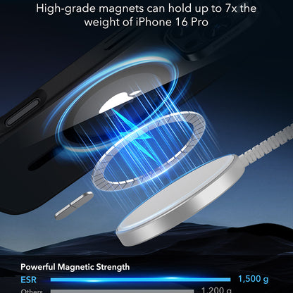 Futrola MagSafe za Apple iPhone 16 Pro, ESR, Classic Hybrid, Satin Crna