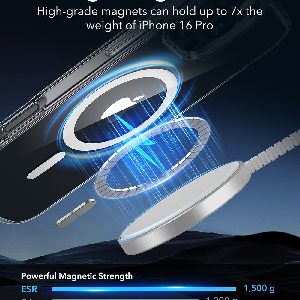 Futrola MagSafe za Apple iPhone 16 Pro, ESR, Classic Hybrid, Prozirna