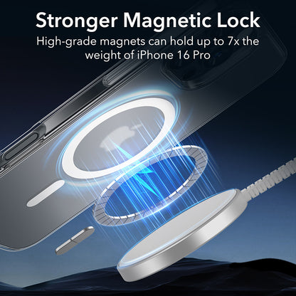Futrola MagSafe za Apple iPhone 16 Pro, ESR, Classic Hybrid, Satinirano prozirna