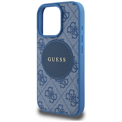 MagSafe futrola za Apple iPhone 16 Pro, Guess, 4G Circle Classic Logo, Plava