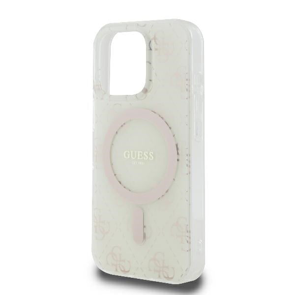 MagSafe futrola za Apple iPhone 16 Pro, Guess, IML 4G Background, Bijela