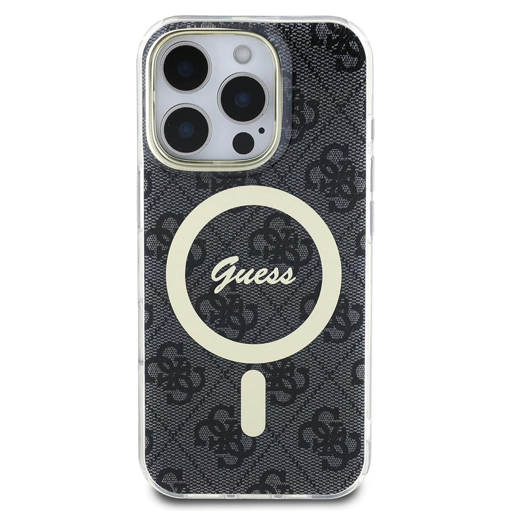 MagSafe futrola za Apple iPhone 16 Pro, Guess, IML 4G, Crna