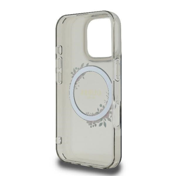 MagSafe futrola za Apple iPhone 16 Pro, Guess, IML Flowers Wreath, Crna