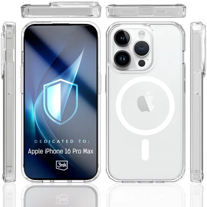 MagSafe futrola za Apple iPhone 16 Pro Max, 3MK, Armor MagCase, Prozirna