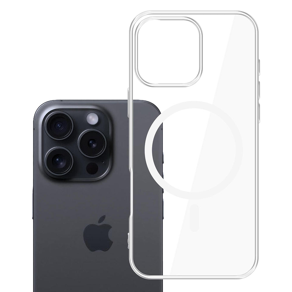 MagSafe futrola za Apple iPhone 16 Pro Max, 3MK, Clear MagCase, Prozirna