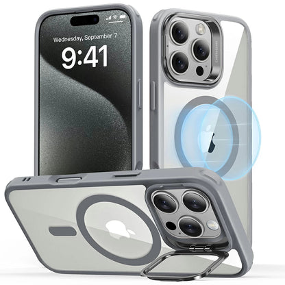Futrola MagSafe za Apple iPhone 16 Pro Max, ESR, Classic Hybrid Kickstand, Prozirno Siva