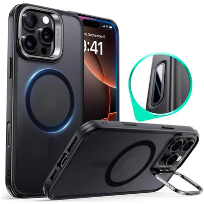 Futrola MagSafe za Apple iPhone 16 Pro Max, ESR, Classic Hybrid Kickstand Slide, Satinirano Crna